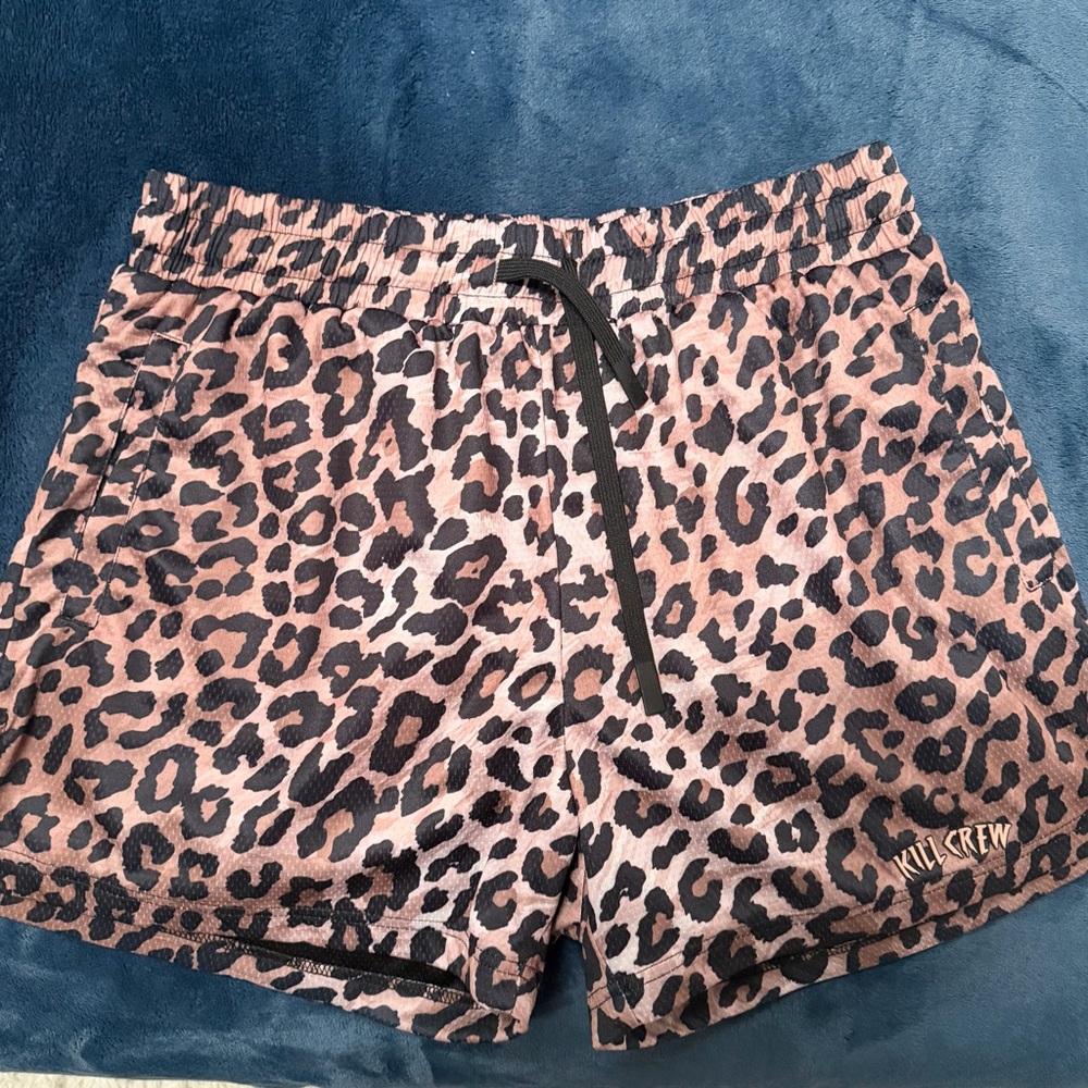 Kill Crew Women's Black and Brown Athletic Shorts